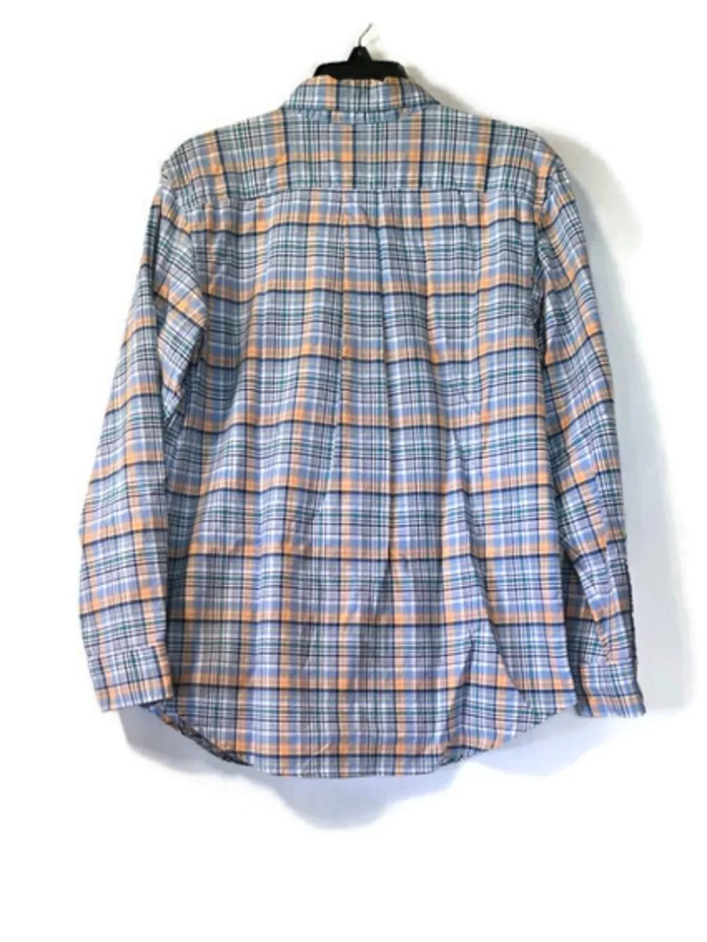 Ralph Lauren Boy's Plaid Long Sleeve Shit Size 20 XL Green Blue